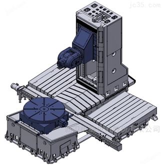 叉头卧式五轴加工中心